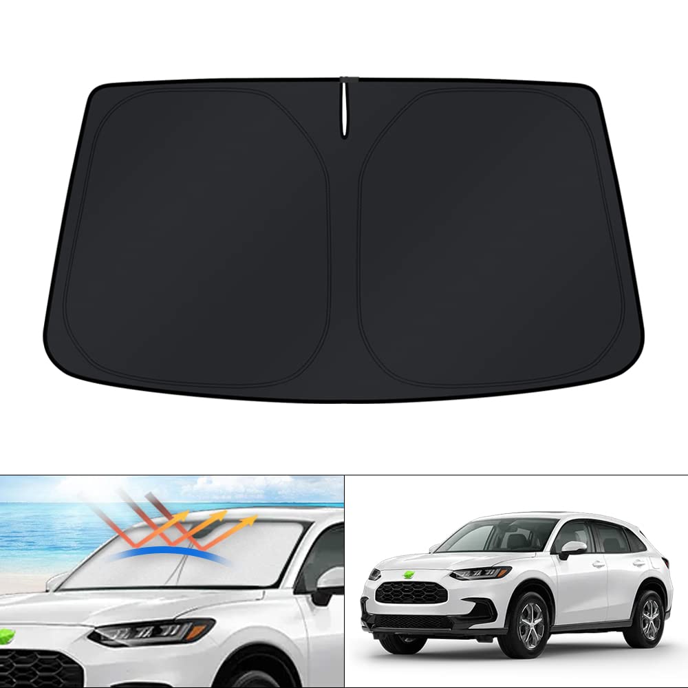 Photo 1 of KUST Windshield Sun Shade for Honda HRV Accessories 2023-2024 2025 2026 HR-V Sunshade Window Sun Visor Protector Foldable Blocks UV Rays Keep Car Cooler
