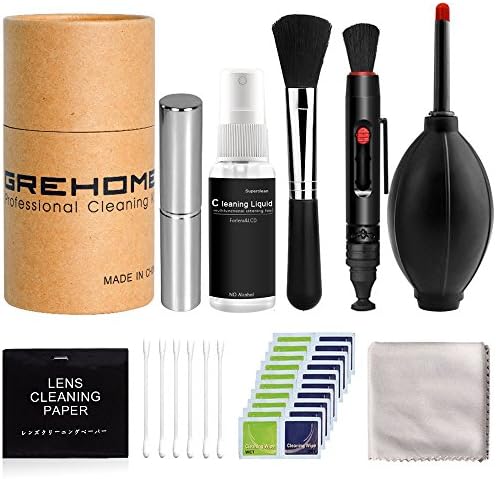 Cleaning Kit, Professional Camera Cleaning Kit for Optical Lens and Digital SLR Cameras Including Canon EOS 1300D, Canon EOS 700D, Nikon D3300, Olympus, Sony Alpha, FUJIFILM (With Cardboard Box)