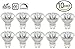 Simba Lighting Halogen GU10 50W Spotlight 120V MR16 with Glass Cover (10 Pack) Dimmable Flood for Accent, Recessed, Track Lighting, 30° Beam Angle, Twist-N-Lock Twistline Base, Warm White 2700K