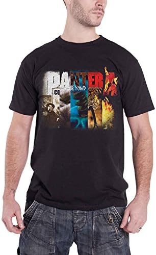 Pantera T Shirt Stronger Than All Collage Band Logo Official Mens Black