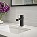 Pfister Single Control 4 inch Waterfall Bathroom Faucet,Matte Black