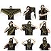 Military Shemagh Tactical Desert 100% Cotton Keffiyeh Scarf Wrap, Green, One size
