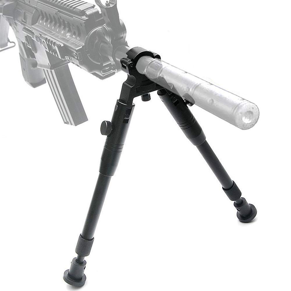 Clamp-on Bipod 6-9 inch Adjustable Folding Bipods Rubber Feet Metal,Gun Holders for Hunting Shooting Gun Sniper