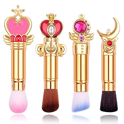 EDA LUXURY BEAUTY ROYAL HEART GOLD PINK EXCLUSIVE MAKEUP BRUSH WITH COVER Flawless Round Design Perfect Blending Blush Foundation Bronzer Contour Highlighter Powder Best Retractable Kabuki Brush Vegan 2 EDA LUXURY BEAUTY ROYAL HEART GOLD PINK EXCLUSIVE MAKEUP BRUSH WITH COVER Flawless Round Design Perfect Blending Blush Foundation Bronzer Contour Highlighter Powder Best Retractable Kabuki Brush Vegan
