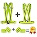 Reflective Vest 2-Pack with 4 High Visibility Bands Motorcycle Safety Vest Adjustable Lightweight Protective for Cycling Dog Walking Vest Running Reflective Vest for Men Women All Day and Night