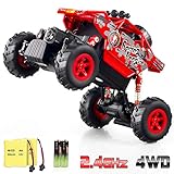 RADCLO RC Car 2.4Ghz 1/20 Dual Motors Rechargeable Remote Control Truck 4WD Off Road RC Truck Vehicle Rock Crawler with Two Rechargeable Batteries