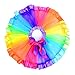 Baby Girls & Little Girls Layered Tiered Rainbow Ruffle Tutu Skirt with Bow