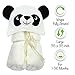 Premium Organic Bamboo Hooded Baby Towel - Large, Soft Panda Bath Robe for Boy or Girl - Perfect Shower Gift - Sized for Babies, Newborns, Infants, Toddlers & Kids - Super Absorbent and Hypoallergenic