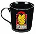Vandor 26266 Marvel Iron Man 12 oz Ceramic Mug, Black, Yellow, and Red