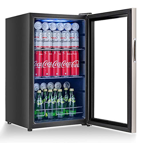 4 COSTWAY+Beverage+Refrigerator+Dispenser+Machine