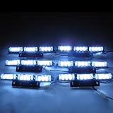White Car Truck Boat Emergency Van Flashing Modes 54-LED Strobe Light Lamp #73W
