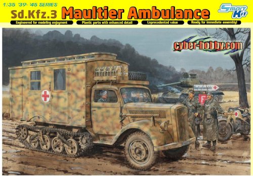 Dragon Models SD.KFZ.3 Maultier Ambulance Smart Kit, 1/35-Scale