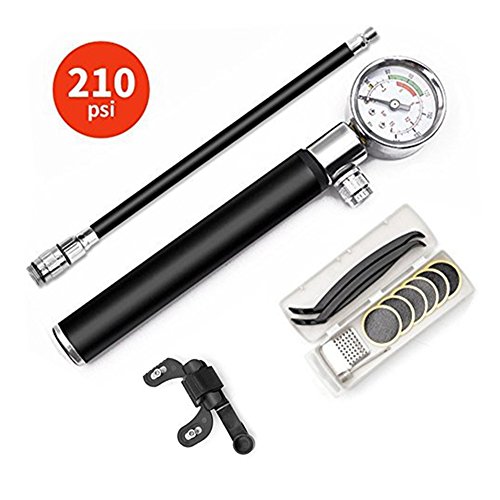 GZQ Pressure Fork Pump Mountain Bike Tyre Inflator Ball Pump for Bicycle Cycling - Thumbnail 7