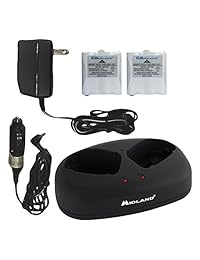 Midland Cargador de batería y para radios de dos vías, Título predeterminado, Negro