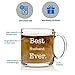 Funny Coffee Mug Best Husband Ever Anniversary, Birthday or Wedding Gift Coffee Cup 13 oz. Unique, Cool Present Idea For Father, Best Friend, Grandpa, Spouse or Dad from Wife or Kids. Clear Glass