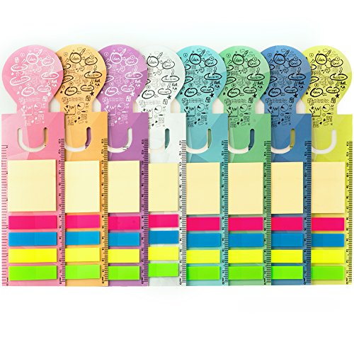 Wundermax Bookmarks 8-Pack Mixed Colors, Perfect Literary Gifts For Men and Women