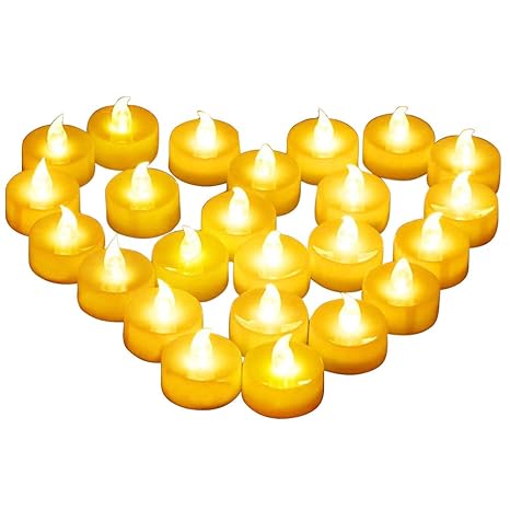 Amazon Com Glamouric Flameless Candles Led Tea Light Flickering