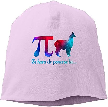 TBBCO Funny Llama PI Pijama Beanie Hats Knit Skull Caps Winter Beanies For Men Women Pink