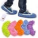 Zebratown 10pcs (5 Pairs) Dust Floor Cleaning Slippers Shoes Mop House Clean Shoe Cover Multifunction (Random Color)