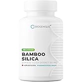 Biogenique Bamboo Silica Extract 100 mg - 120 Capsules | Hair, Skin, Nails & Collagen Support | High Potency Bamboo Silica su