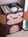 Clever Creations Cute Monkey Stackable Storage Organizer Collapsible Storage Box Any Room | Perfect Size Chest for Organizing Dog Toys, Clothes, Shoes and More!