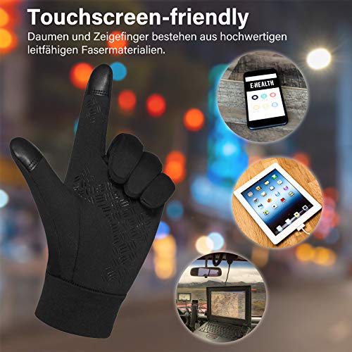 KELOYI Handschuhe Herren Damen Fahrradhandschuhe Touchscreen Winter Winddicht rutschfest Winterhandschuhe Outdoor Warme… – Bild 5