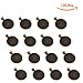 Csdtylh 101 Pcs Bezel Pendant Trays Round Cabochon Settings Trays Pendant Blanks, 25mm Diameter