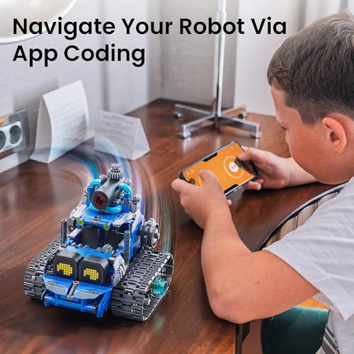 Sillbird Technic Robot for Kids Boys Age 8-13, 5-in-1 Building Toy with Programmable App, Birthday or Christmas Gift (596 Pieces)