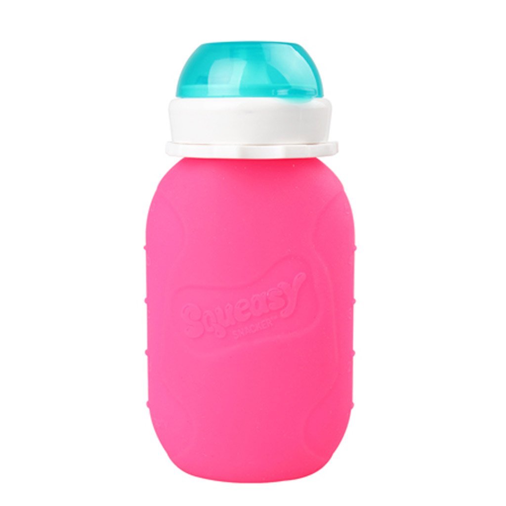 Reusable Baby Food Pouch + Squeeze, Portable, Refillable