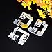BBTO 3 Sizes Rolled Hem Pressure Foot Sewing Machine Presser Foot Hemmer Foot Set (1/2 Inch, 3/4 Inch, 1 Inch) Fit for Most Low Shank Sewing Machines
