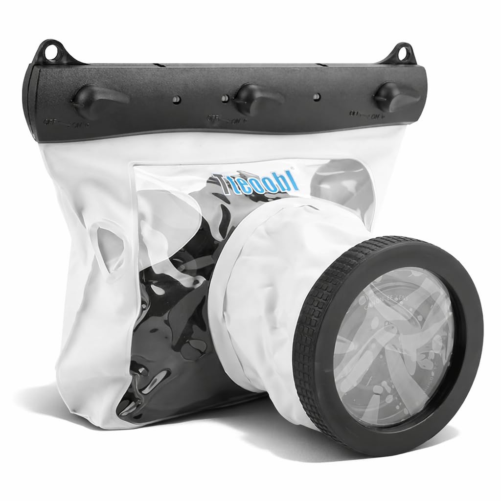 water proof Diving Camera Case Bag, 20M Underwater Housing for DSLR Cameras with Universal Fit and Direct Operation Controls for and Most DSLR Cameras