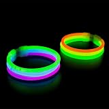 The Glowhouse Premium 206 Piece Glow Stick Party Set with Connectors view 9