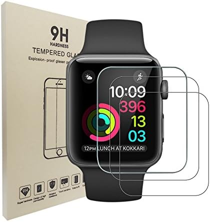 Hasenou Apple Watch 42mm Screen Protector(Full Coverage)TPU Screen Protector for Apple Watch(Not Glass)Bubble Free and Anti-Fingerprint(3-Pack)