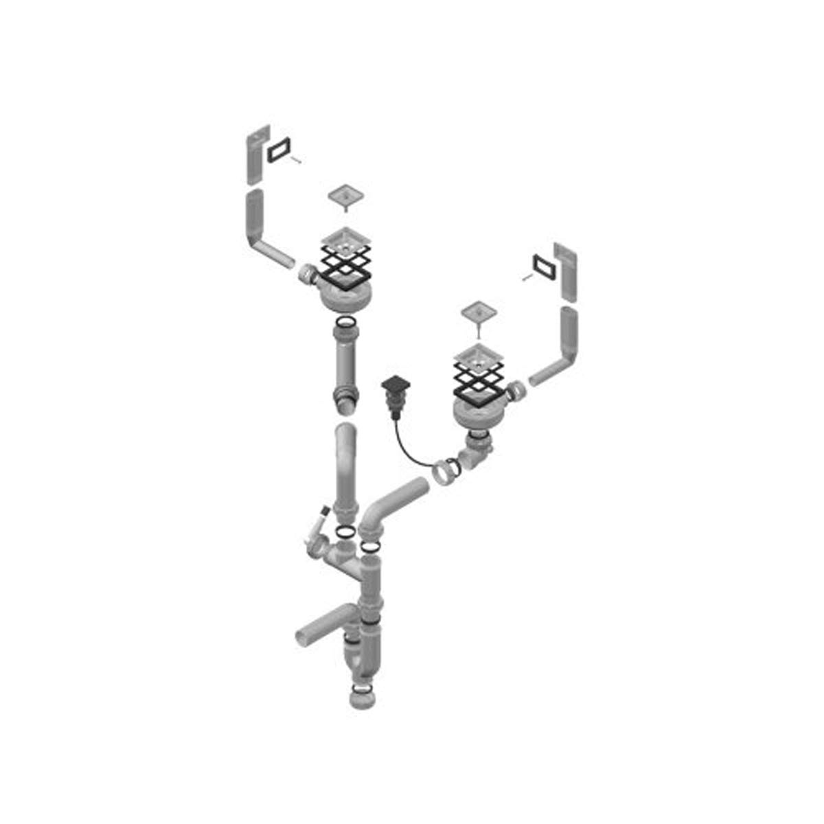 Alveus 1090864 Double Siphon Pup-up from Alveus-1090864, Grey