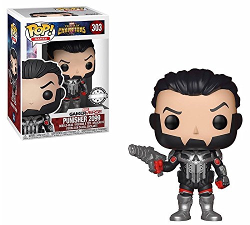 Pop Marvel Contest Of Champions Punisher 2099 Exclusive Collectible Vinyl Figure
