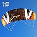 FLEXIFOIL 2.5m2/3.5m2/5.0m2/7.0m2 4-Line Blurr Sport Power Kite by World Record Winning Power Kites Designer. Safe, Reliable & Durable Traction Kiting. Includes 90-Day