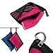 Extra Large Microfiber Towel 4 Pcs Set Uniquely Designed as Self-Hanging + Built-in Secret Zipper Pocket and Travel Bag to Save You Space at Gym & Beach & Yoga & Sports & Bath for Quick Drying (Blue)