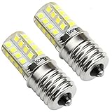 Kakanuo E17 LED Bulb Microwave Oven Light Dimmable 4 Watt Daylight White 6000K 32X2835SMD AC110-130V (Pack of 2)