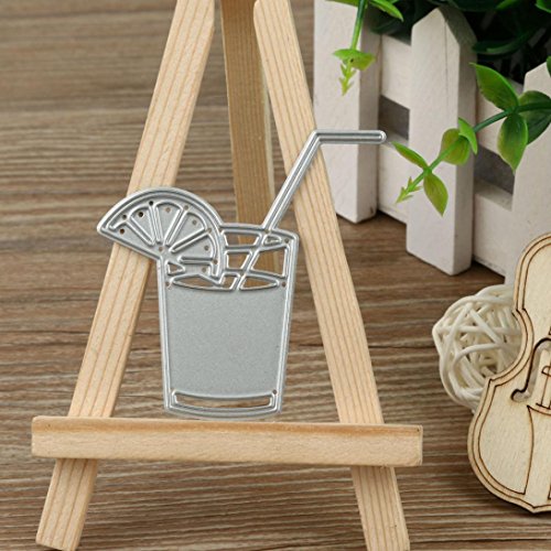 Transer Metal Die Cutting Dies Stencil For DIY Scrapbooking Album Paper Card Decor Craft (G, Sliver)