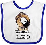 Inktastic Baby Boys' LEO lion Westie Baby Bib by KiniArt