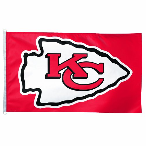 NFL Kansas City Chiefs 3 by 5-Feet Flag