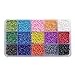 BALABEAD 3mm Seed Beads About 7500pcs in Box Size 8/0 Glass Seed Beads for Jewelry Making (500pcs/Color, 15 Colors)