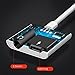 Hightning Jack Headphone Adapter for lphone7/7Plus lpod/lpad/X lphone 8/8Plus 2 in1 Earbuds Audio to 3.5mm Splitter Adaptor Headset Earphone Support Audio + Charge Compatible All Los Systems