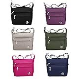 Fabuxry Shoulder Bag for Women Casual Messenger Bags Nylon Handbags Purses Cross Body Bags