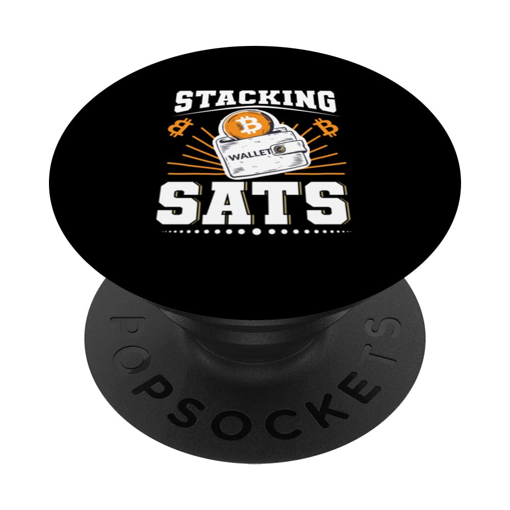 Stacking Sats - Bitcoin PopSockets Swappable PopGrip