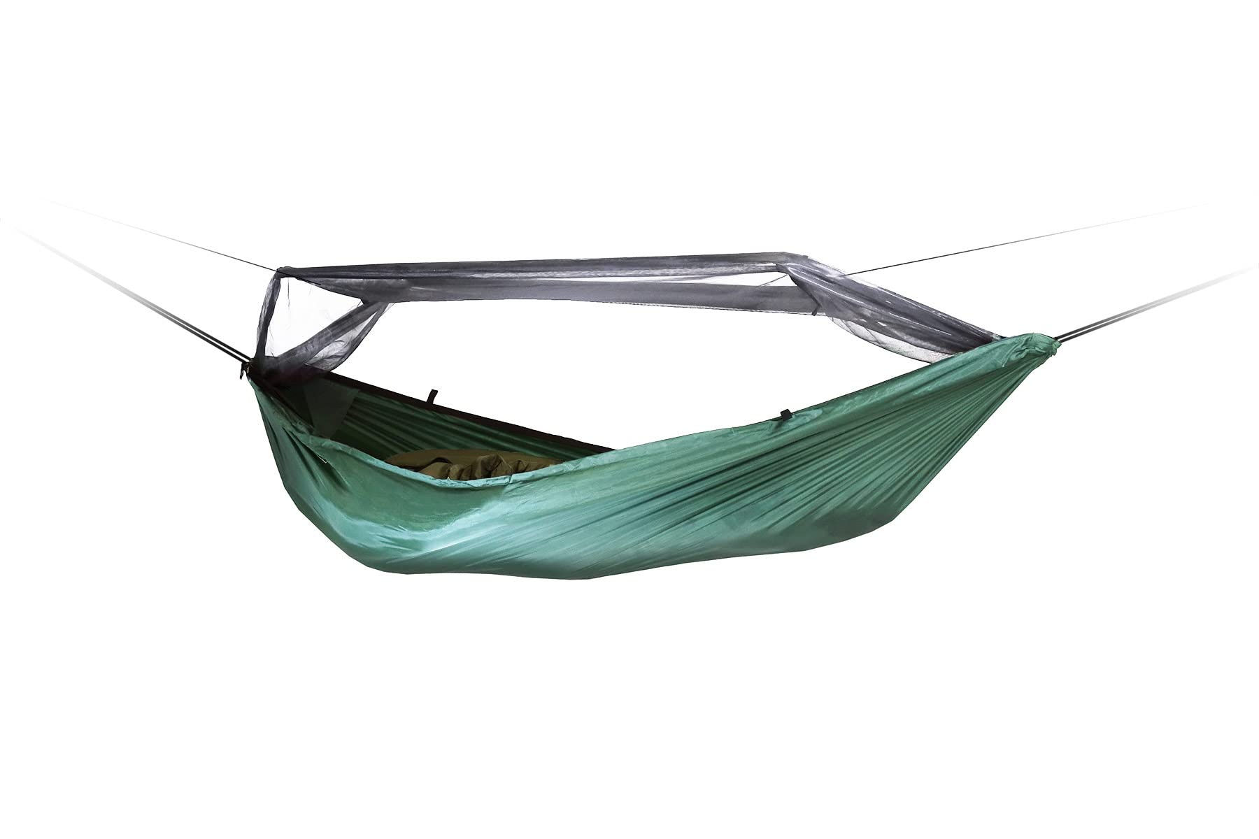 DD Hammocks Travel Hammock/Bivi - Insect Proof Camping Hammock And Ground Shelter Multi-Use With Fine Bug Mesh For Hiking Adventure Olive Green