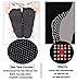UNIQEE Grip Toeless Yoga Pilates Barre Socks with Non Slip Massage Silicone Dot for Women (4 pairs)