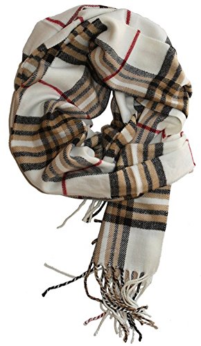 MINAKOLIFE Classic Cashmere Feel Winter Scarf in Rich Plaids