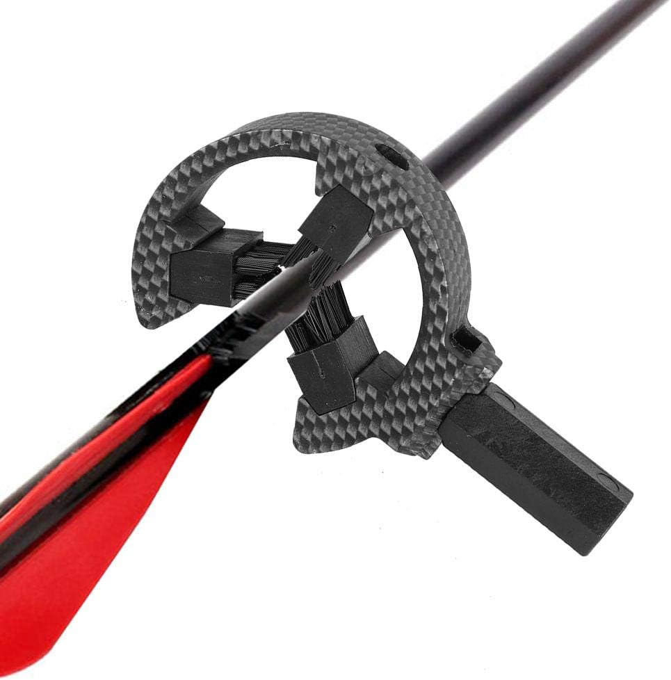 JIEXI Left-Handed Recurve Bow Arrow Rests – 12-Pack Black Plastic Rests For Archery