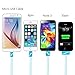 USB Cable, Retractable 4 in 1 Multifunctional Universal USB Charger Cable for iPhone 6s, 6s Plus, 5 / 5S / 5C / SE, 4S 4,iPad Mini, Galaxy S6, S5, Note 4 5, all Android and Tablets (White)